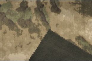 Ткань курточная Софтшелл, цвет "КМФ Мох"