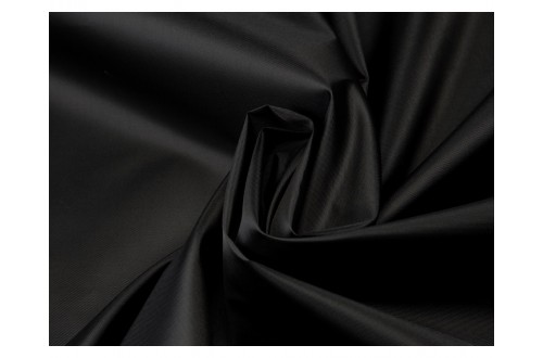 Ткань Курточная Таффета 180Т, цвет №322 Черный, 200-300 PU